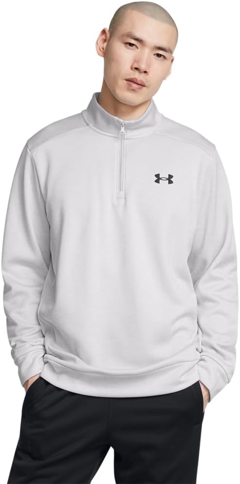 Under Armour mens Armour Fleece Twist Quarter Zip for Comfort