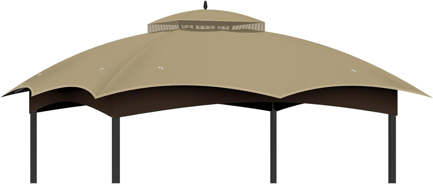 10x12 Replacement Gazebo Canopy Top Cover for Allen Roth Gazebo