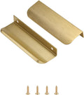 Satanga Edge Finger Pulls for Cabinets 3-3/4 in - Modern Brushed Brass