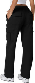 QINSEN women's medium waist sweatpants offering a relaxed fit