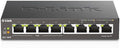 D-Link PoE Switch 8-Port Gigabit Unmanaged - Quiet Desktop Switch