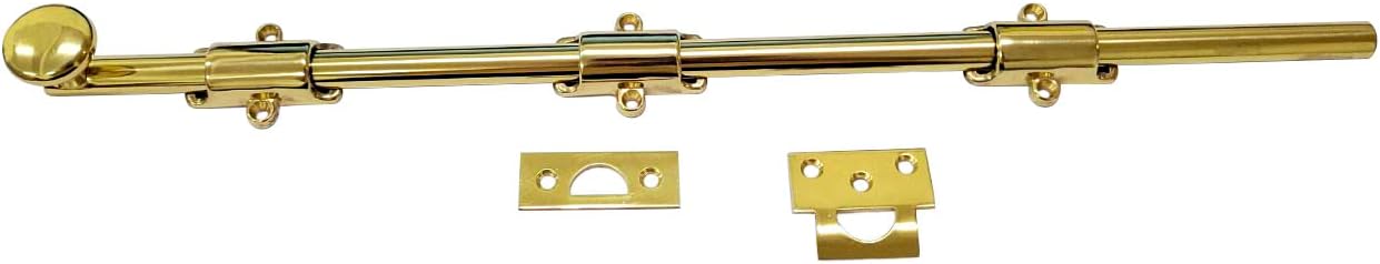 QCAA Solid Brass Dutch Door Bolt for Strong and Sturdy Security