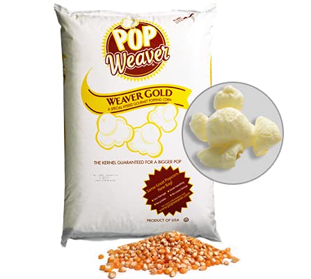 Pop Weaver Butterfly Style Popping Corn - 50-lb Bag for Movies