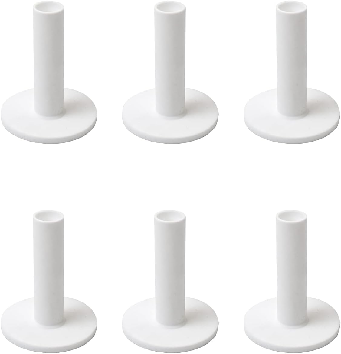 6Pc T Shape Rubber Golf Tees | Indoor/Outdoor Use