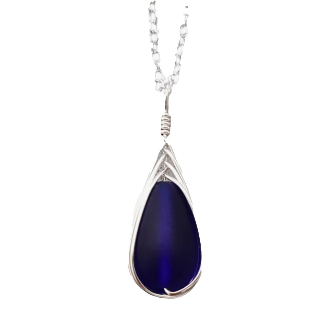 Yinahawaii Handmade Sea Glass Necklace - Unique Hawaiian Jewelry