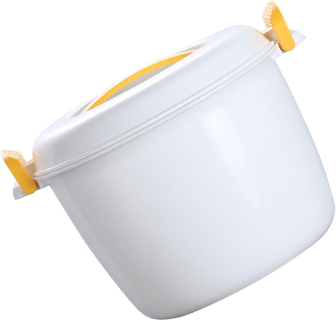 Yellow Microwavable Rice Steamer - Cooking Convenience