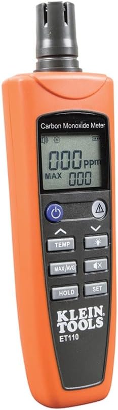 Klein Tools ET110 CO Meter for Accurate Carbon Monoxide Detection