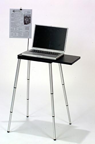 Black Portable Adjustable Height Laptop Stand for Comfort