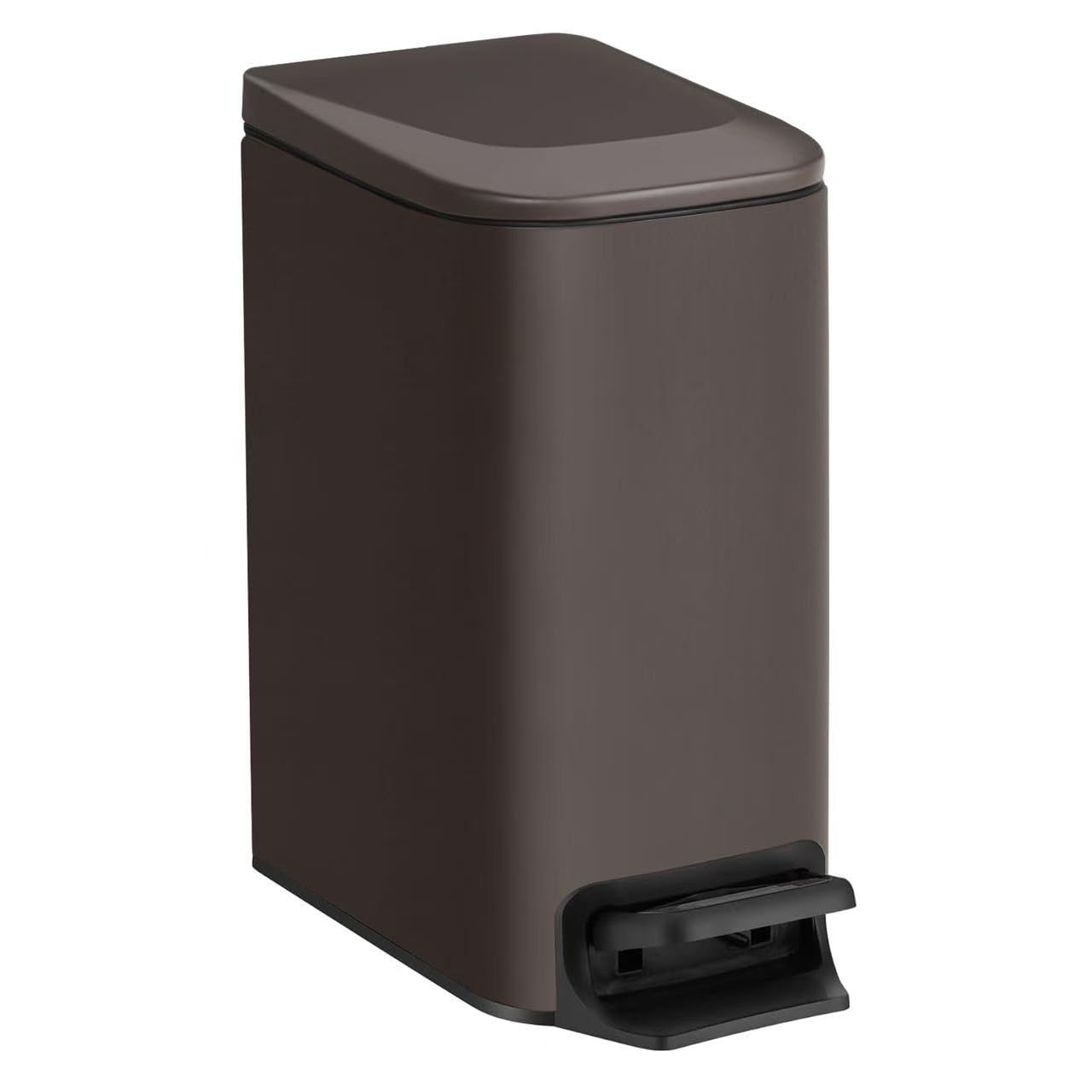TIPGO Slim Bathroom Trash Can with Lid Soft Close for Small Spaces