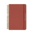 Full Focus Linen Coil Planner Sienna - Daily Goal Planner