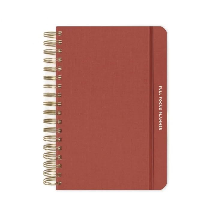 Full Focus Linen Coil Planner - Achieve Your Biggest Goals