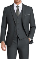 WEEN CHARM Men's 3-Piece Slim Fit Suit Set - Classic Tuxedo Look