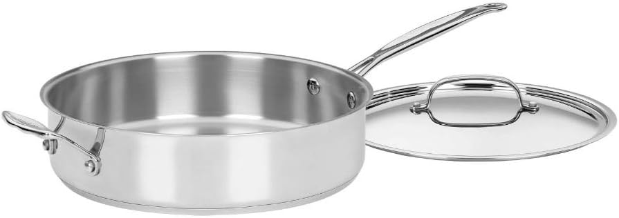 Cuisinart 5.5 Quart Saute Pan with Cover and Helper Handle