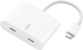 USB C Splitter Dual Port Hub - Fast Data and 100W PD Passthrough