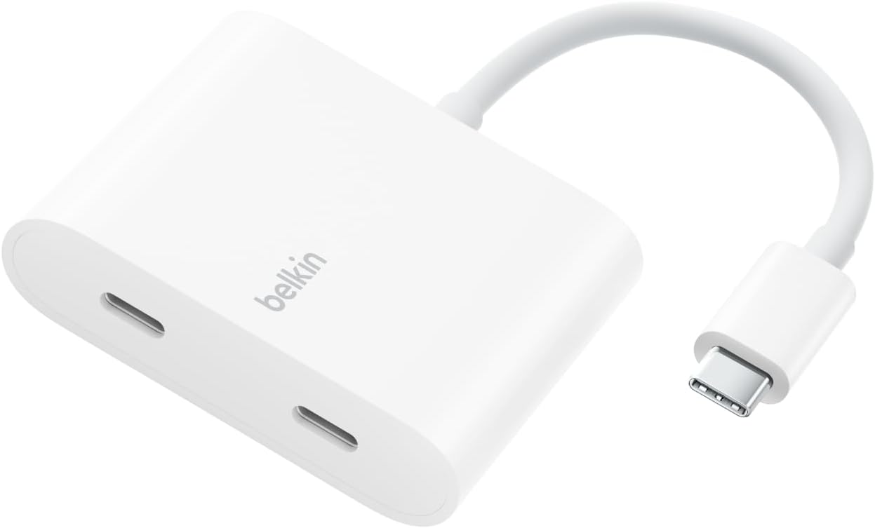 Belkin USB C Splitter Hub for Fast Charging and Data Transfer