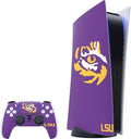 Skinit Decal Gaming Skin for PS5 Bundle with LSU Tiger Eye Logo