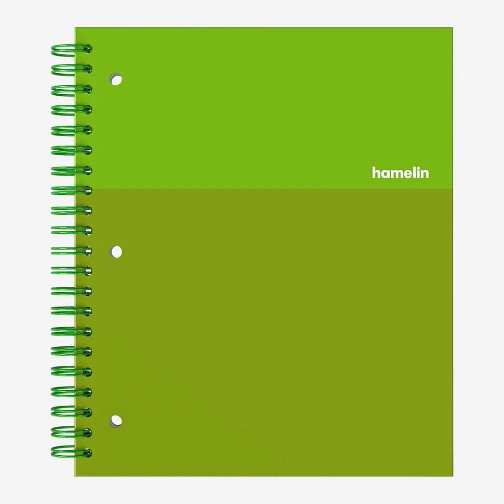 Hamelin Graph Paper Notebook: 150 Grid Pages, Emerald Green, 8.5x11