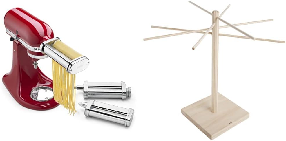 KitchenAid Pasta Roller Set & Drying Rack Bundle