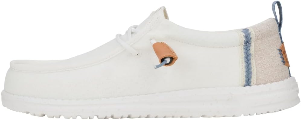 HEYDUDE Men's Wally Craft Linen Slip-On Loafers for Comfort