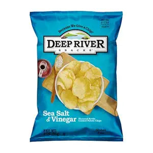 Deep River Snacks Sea Salt & Vinegar Kettle Chips - 24 Pack