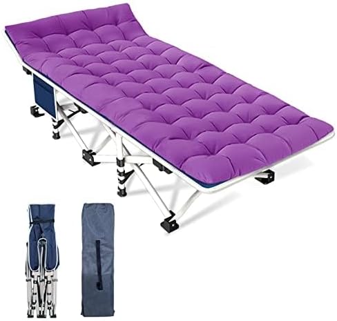 Camping Cot with Comfortable Mattress for Easy Setup and Use