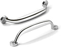 10 Pack 6 in Hole Center Polished Chrome Cabinet Pulls - Heavy Duty