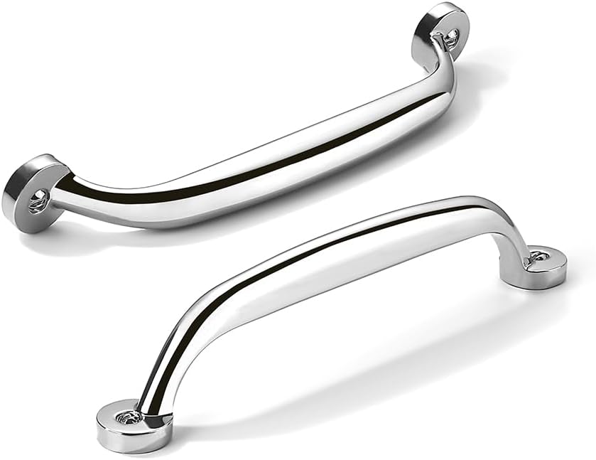 10 Pack 6 Inch Hole Center Polished Chrome Cabinet Pulls
