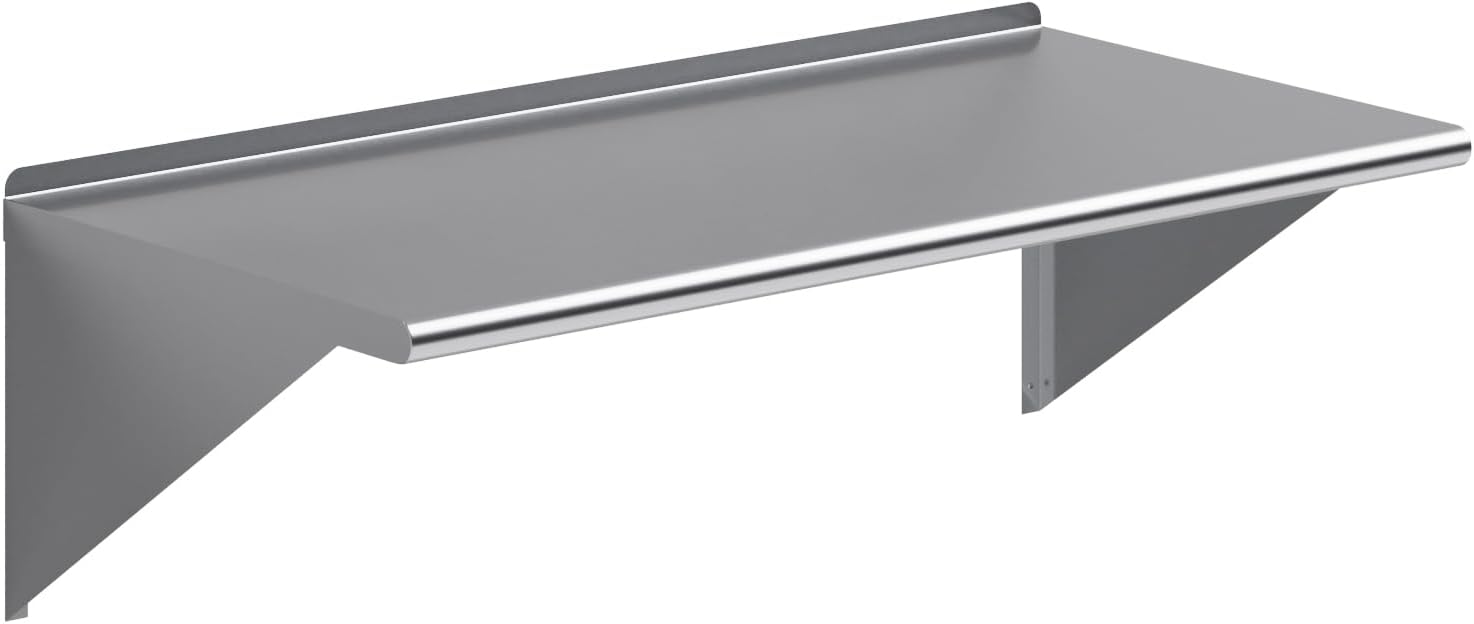 Stainless Steel Wall Shelf 48 in. x 24 in. for Kitchen Use