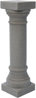 Greek Column Statue Natural Granite Appearance - Lightweight 28 in