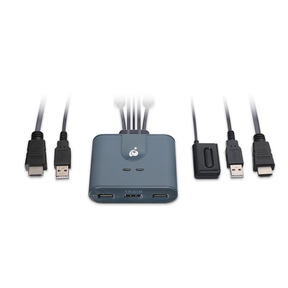 IOGEAR 2-Port HDMI KVM Switch for Effortless Computer Control