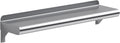 Stainless Steel 24in x 6in Wall Shelf - NSF Certified Utility Shelf