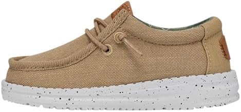 Hey Dude Wally Toddler Washed Canvas Slip On Shoes for Boys