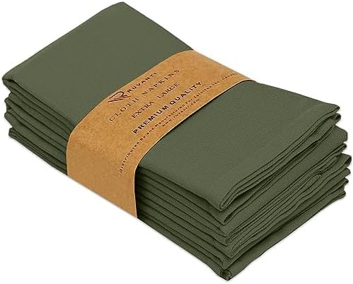Ruvanti Cloth Napkins Set - Soft, Durable Cotton Blend for Any Occasion