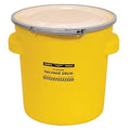 Eagle 20 Gallon Salvage Barrel Drum with Lever-Lock Lid - Durable HDPE