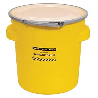 Eagle 20 Gallon Salvage Barrel Drum for Safe Hazardous Storage