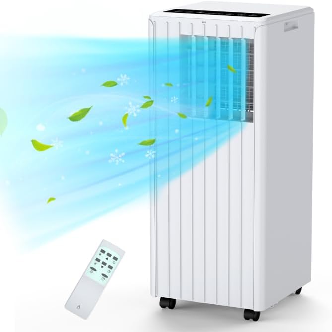 8,000 BTU Portable AC - Cool 350 sq.ft Fast!