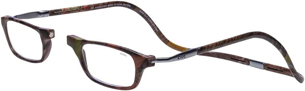 Clic Magnetic Reading Glasses with Adjustable Temple for Comfort