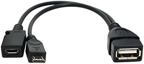 Universal USB OTG Cable for Firesticks & Android, Micro Power Adapter 6-Inch