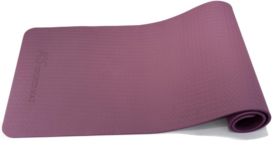 KS Premium Yoga Mat - Superior Resilience & Grip, Extra Thick 0.4, 72x24