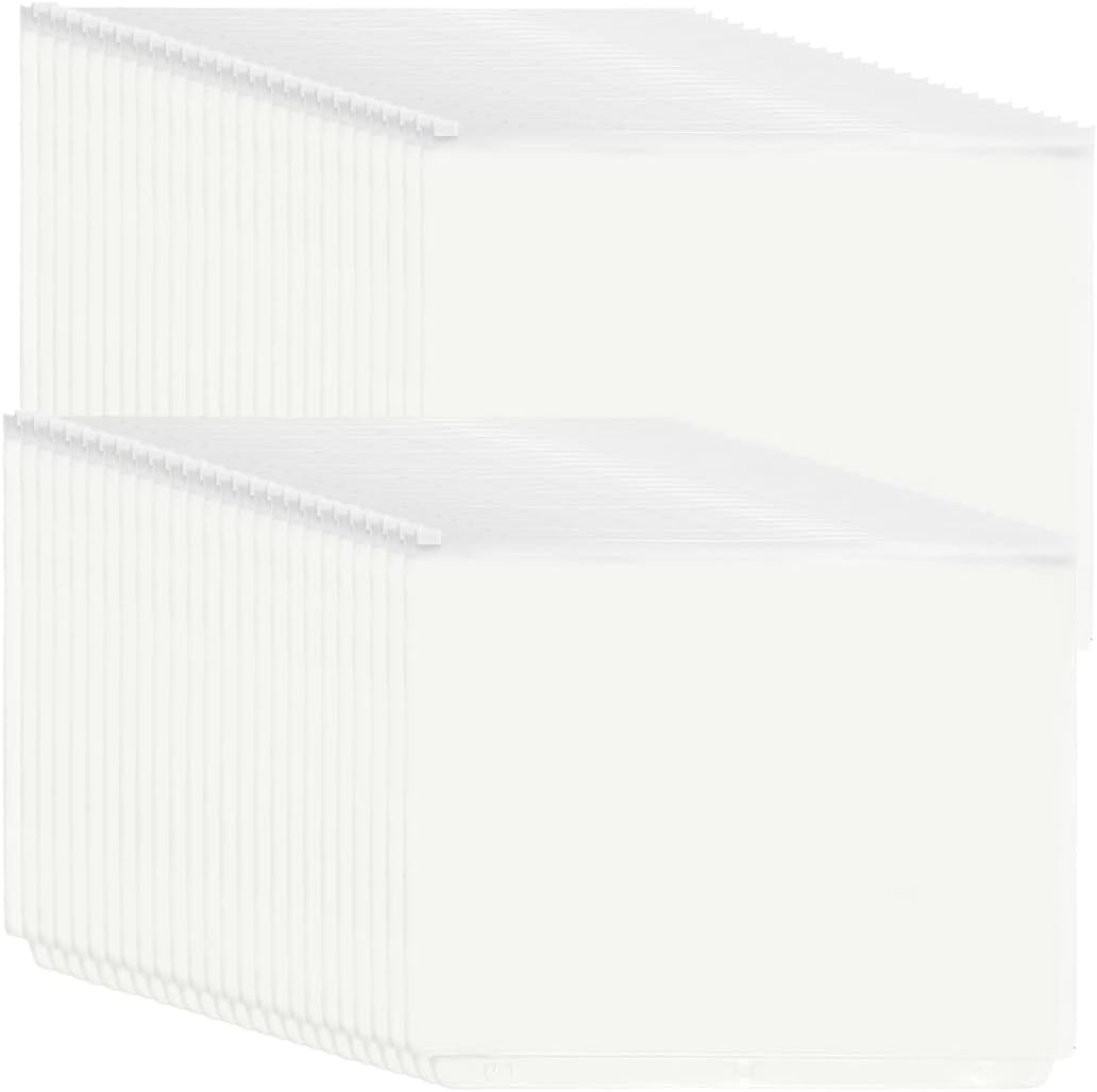 YoeeJob 3 Holes Clear PVC Zipper Binder Pocket Insert Pages