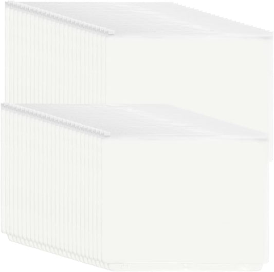 YoeeJob 3 Holes Clear PVC Zipper Binder Pocket Insert Pages