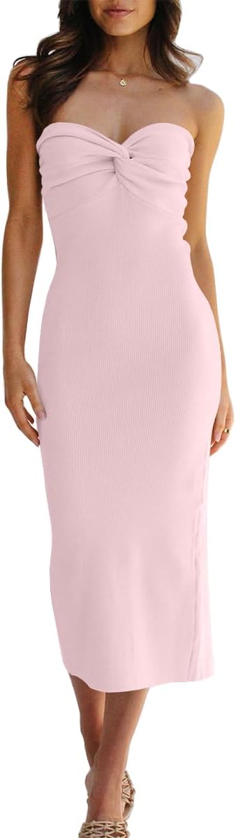 LILLUSORY Knitted Dresses Twisted Front Bodycon Dress Review
