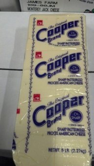 Cooper Sharp American Cheese 5 Lb - Creamy and Delicious