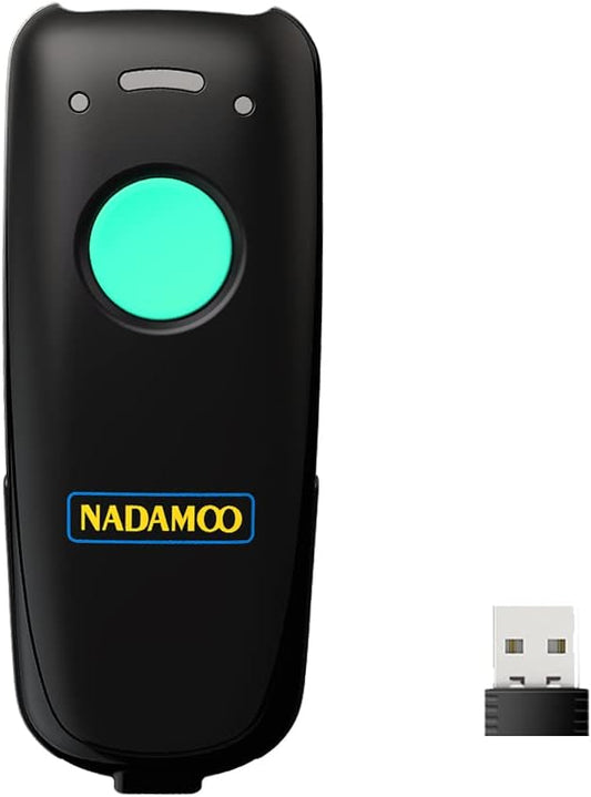 NADAMOO Wireless Barcode Scanner with Bluetooth & 3-in-1 Design