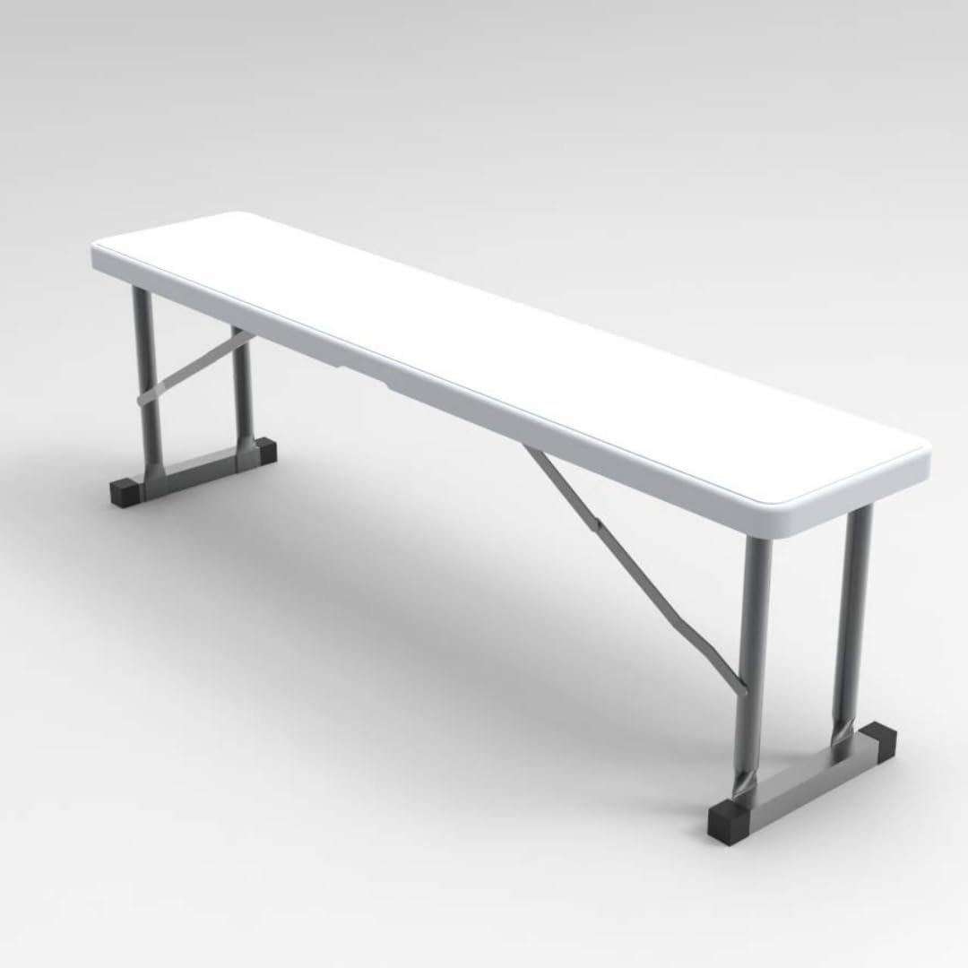2.75ft Plastic Folding Bench for Indoor and Outdoor Use