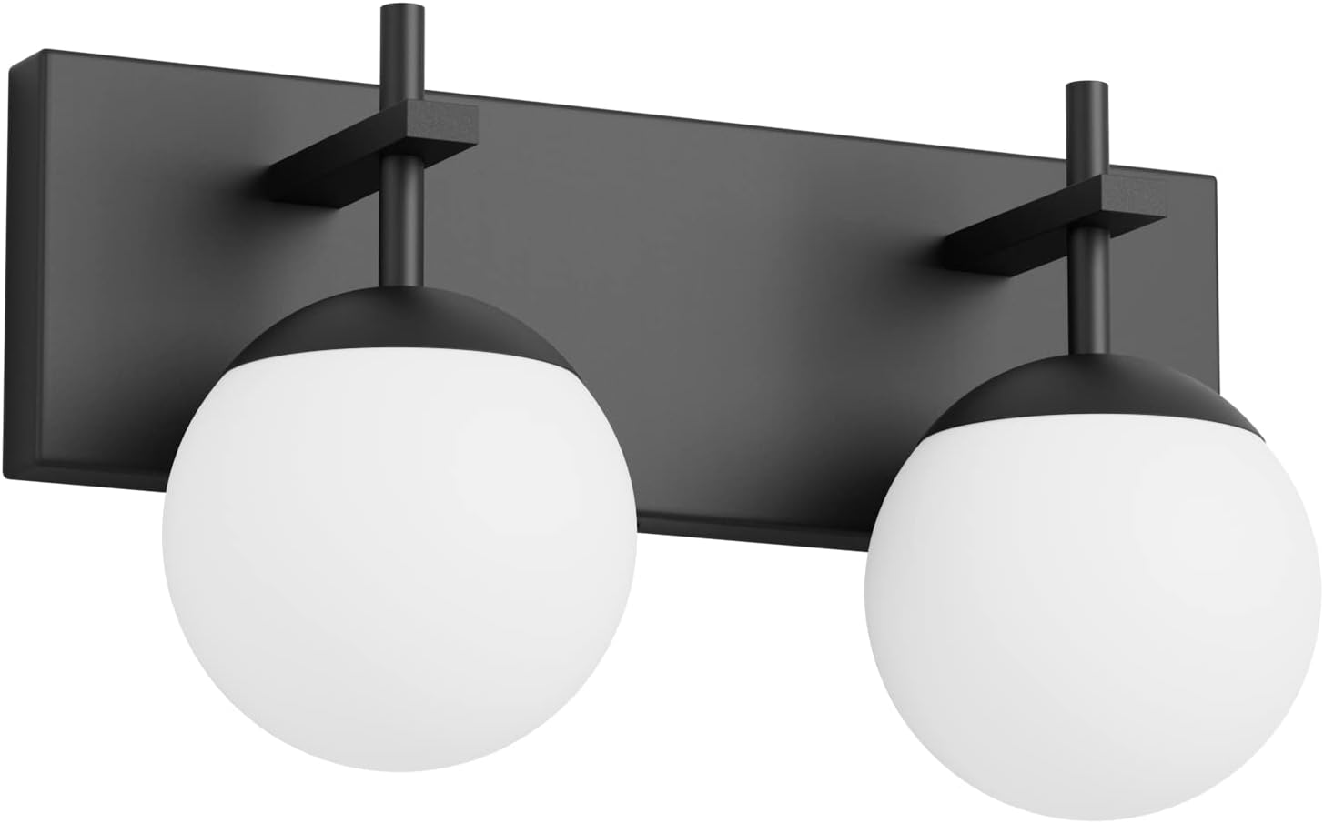 Ralbay Matte Black Bathroom Wall Light - Mid Century Modern Design