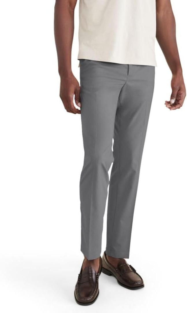 DOCKERS Mens Signature Go Slim Fit Khaki Smart 360 Tech Pants Review