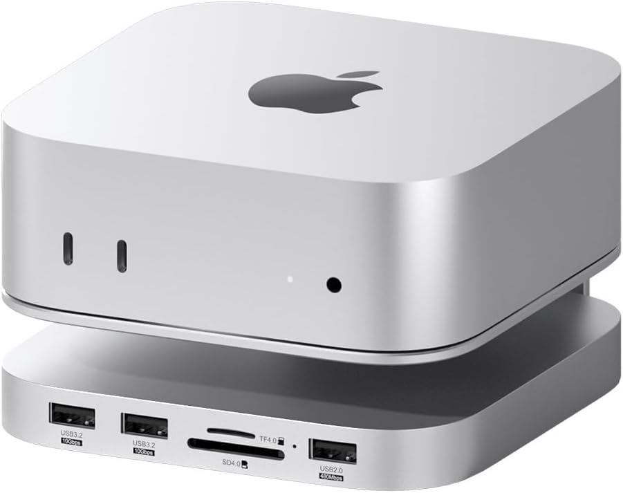 Hagibis Mac mini M4 Hub & Stand with SSD Enclosure for 2024