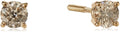 Certified 14k Gold Diamond Screw Back Stud Earrings - Everyday Sparkle