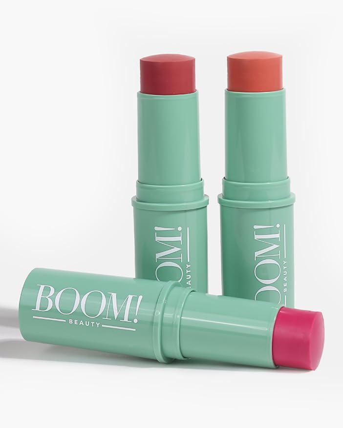 Boomstick Trio 3-in-1 Blush and Lip Stick for All Skin Types